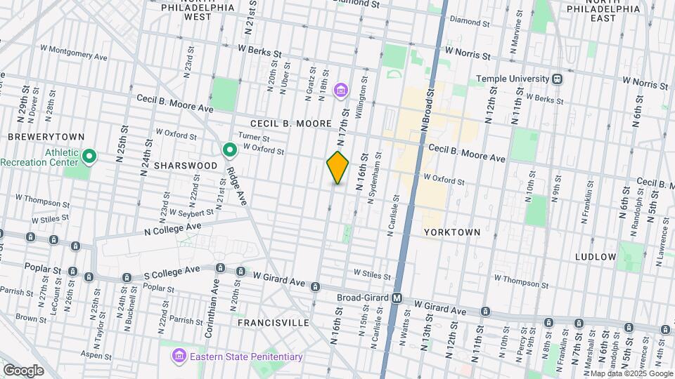 1503 N 17th St Map and Location Details