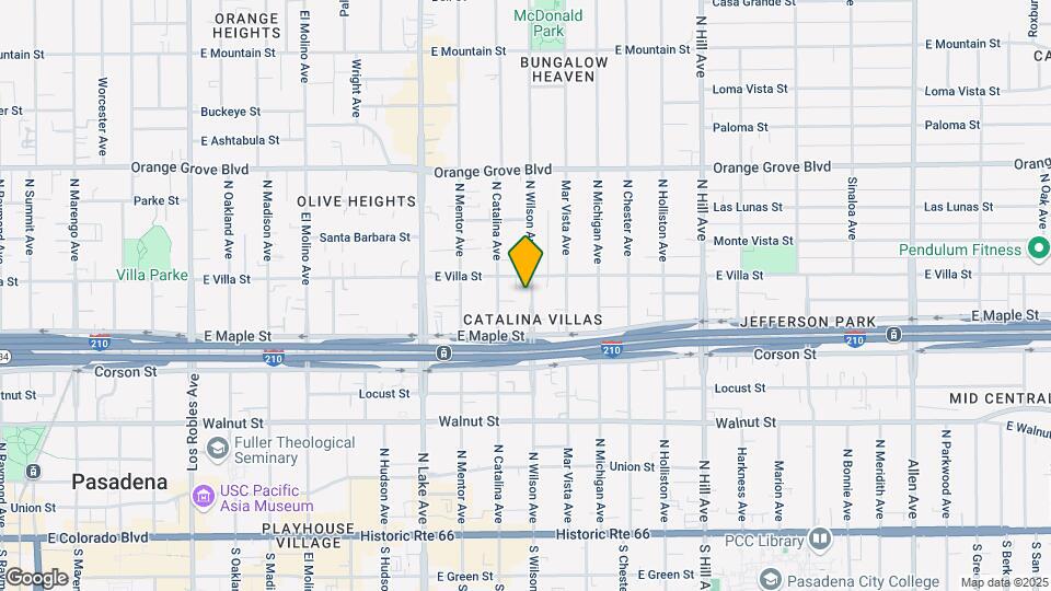 435 N Wilson Ave Map and Location Details