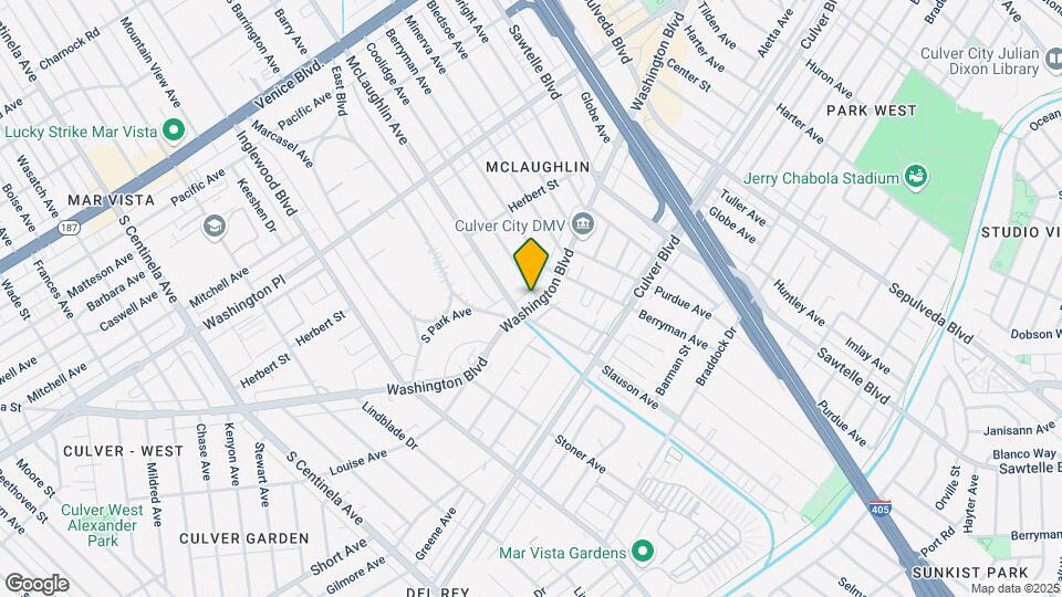 11605 W Washington Blvd Mapa y Detalles de la Ubicación