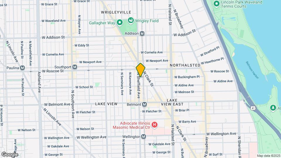3325 N Sheffield Ave Map and Location Details