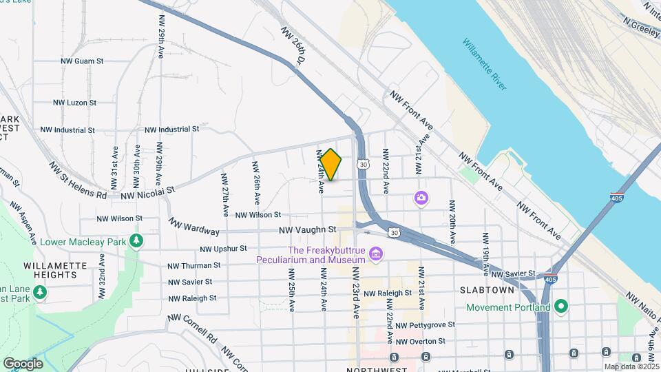 2364 NW Hoyt St Map and Location Details