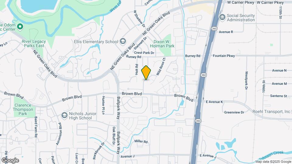 2411 Cross Timbers Trail Map and Location Details