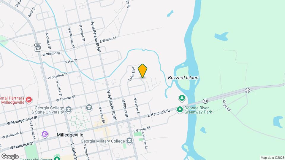 109 Milledge Map and Location Details