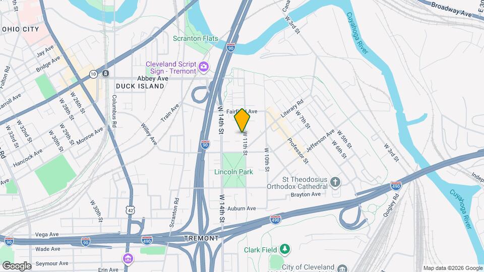 2308 W 11th St Map and Location Details