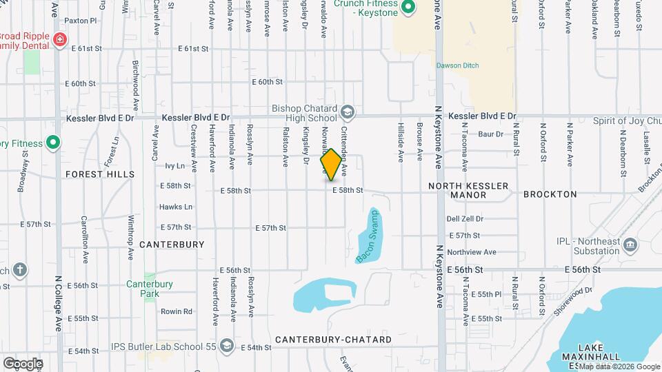 5805 Norwaldo Ave Map and Location Details