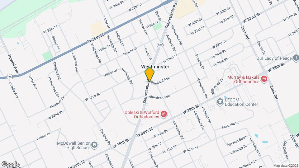 3305 Sterrettania Rd Mapa y Detalles de la Ubicación