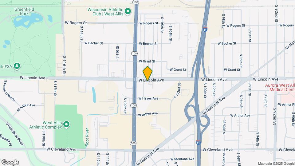 10621 W Lincoln Ave Map and Location Details