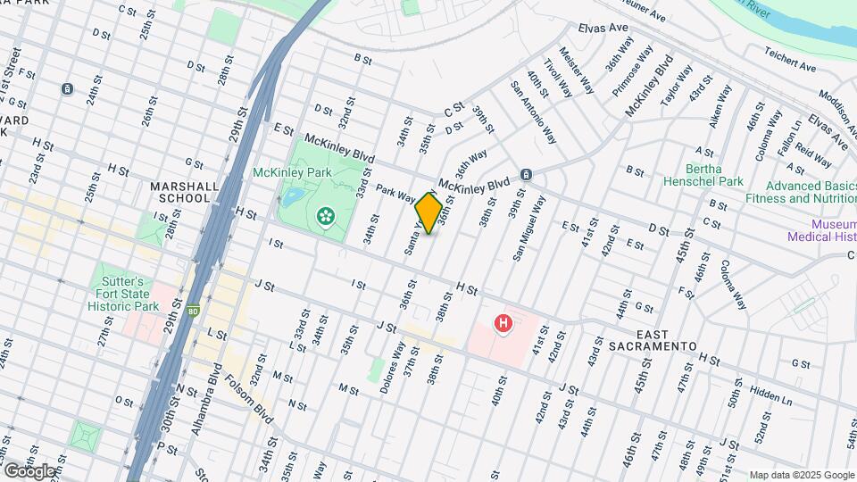 632 36th St Map and Location Details
