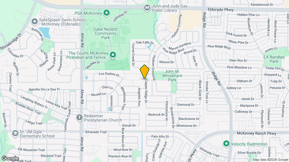 3528 Copper Ridge Dr Map and Location Details