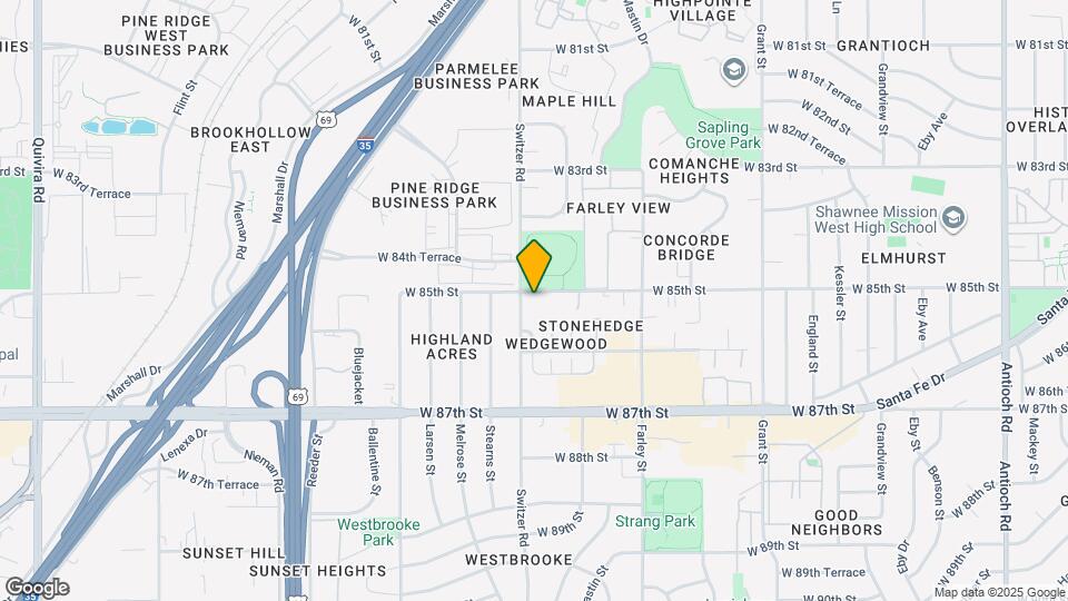 10207 W 85th St Map and Location Details