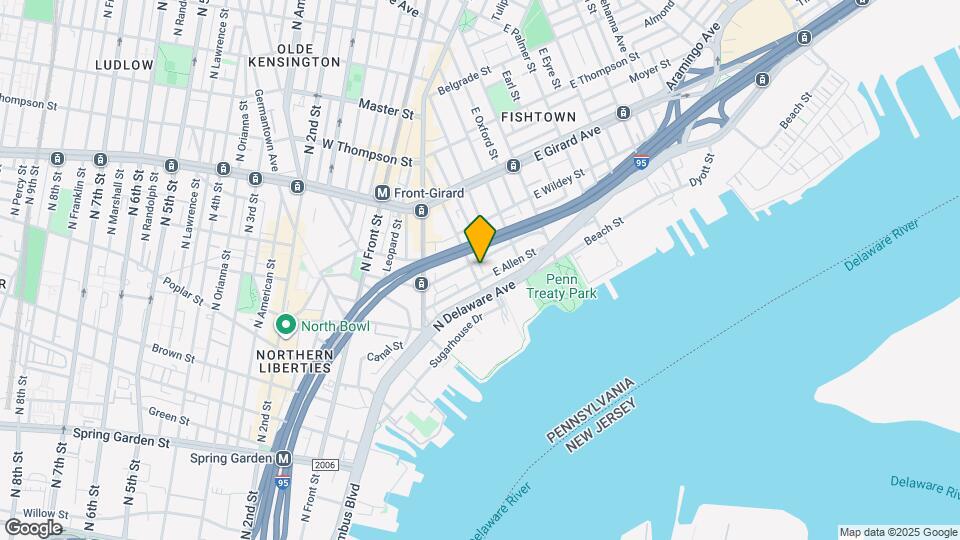 951-967 Shackamaxon St Mapa y Detalles de la Ubicación