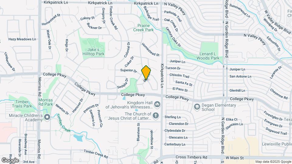 1153 Prospect Dr Map and Location Details