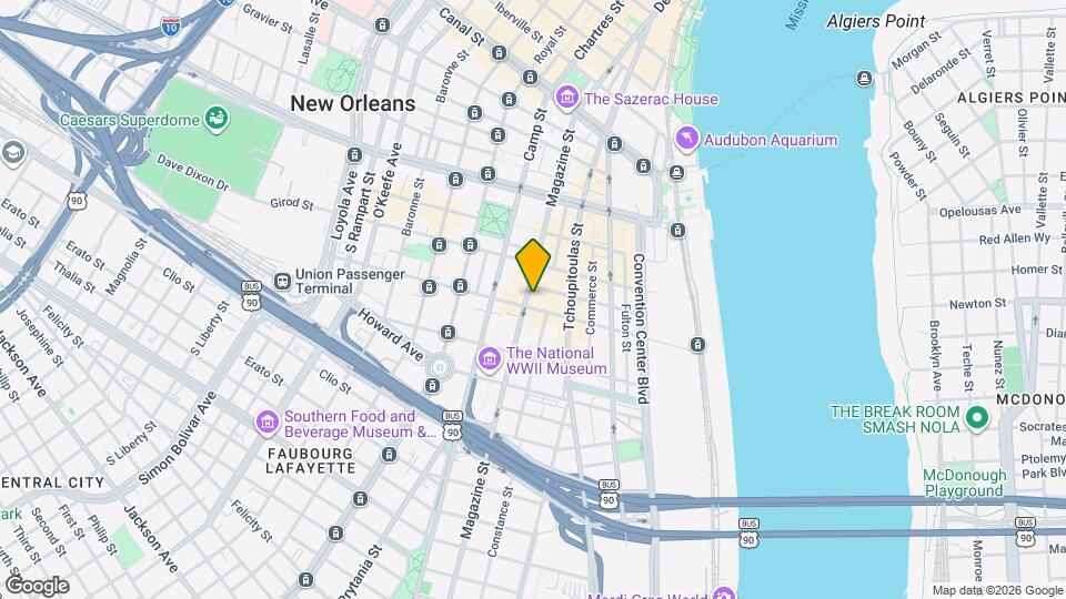 Magazine Place Condominiums Map and Location Details