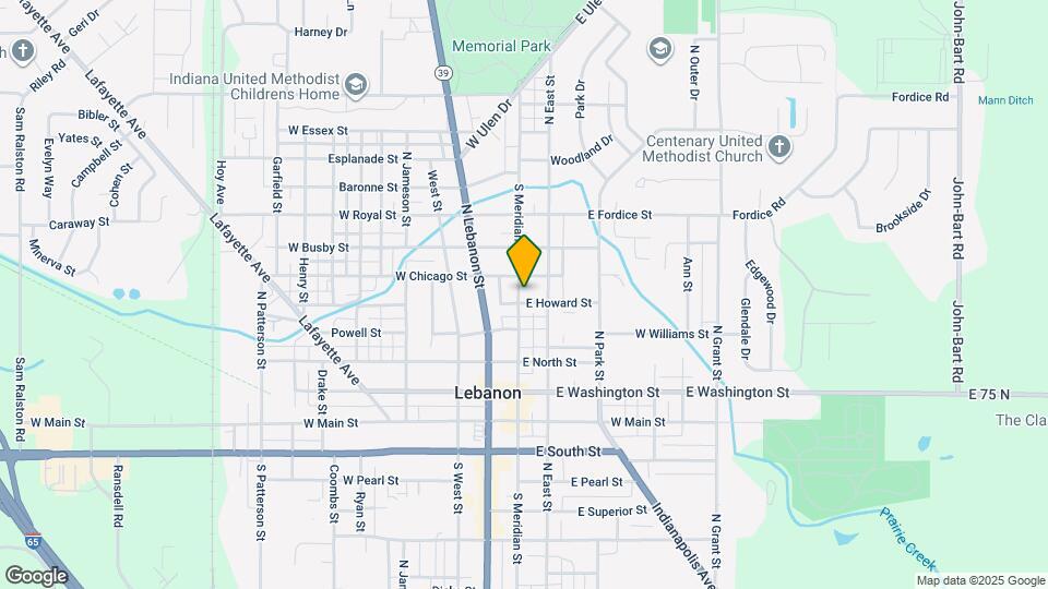 509 N Meridian St Map and Location Details