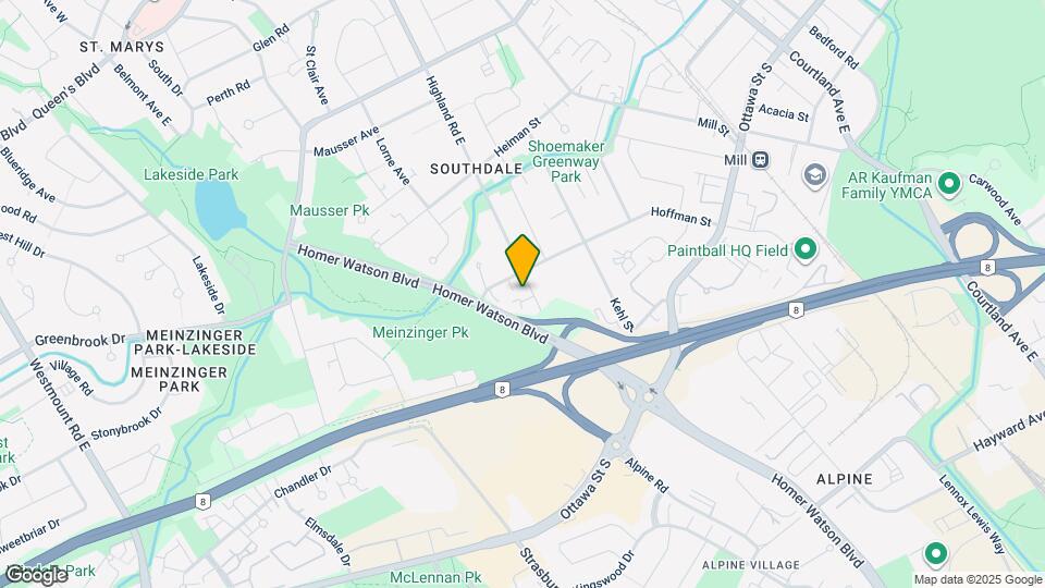 505 Highland Rd E Map and Location Details