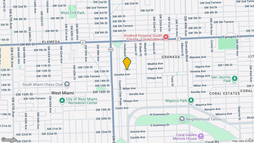 1231 Ferdinand St Map and Location Details