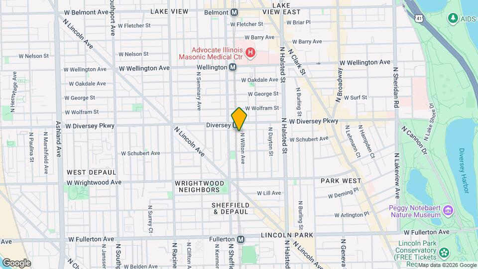 2736 N Wilton Ave, Unit 2 Map and Location Details