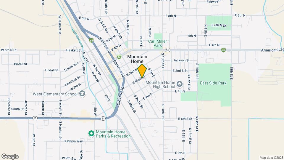 385 S 2nd E St Map and Location Details