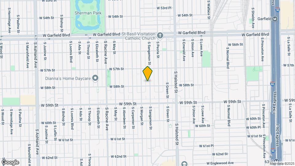 5752 S Sangamon St Map and Location Details