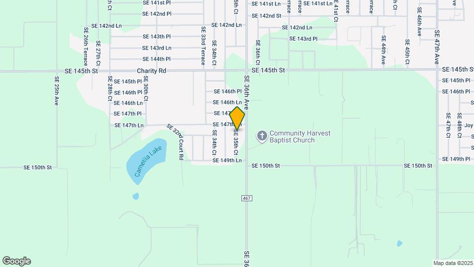 14851 SE 35th Ct Map and Location Details