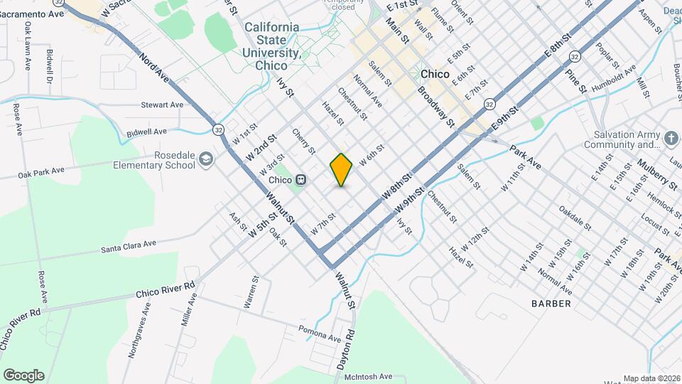 620 Cherry St Map and Location Details