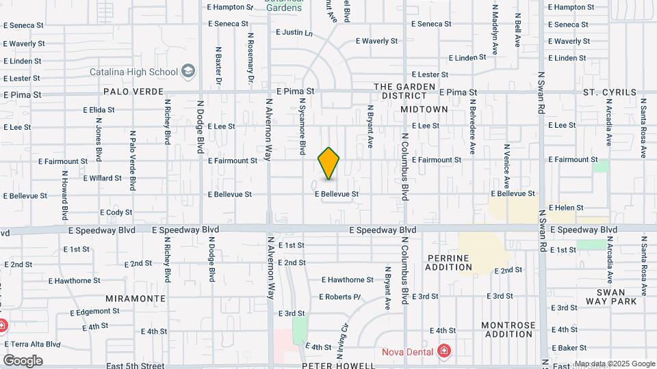 1279 N Walnut Blvd Map and Location Details