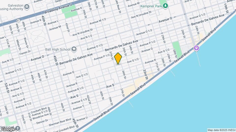 3617 Ave Q 1/2 Map and Location Details