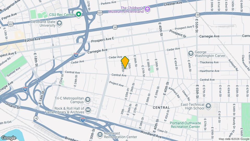 2211 E 33rd St Map and Location Details