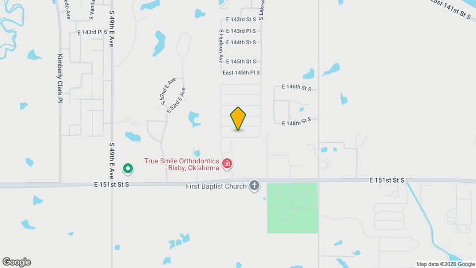 5889 E 148th Pl S Map and Location Details