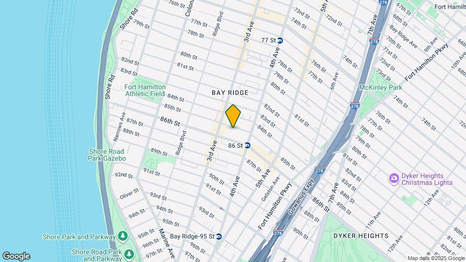 340 85th St Map and Location Details