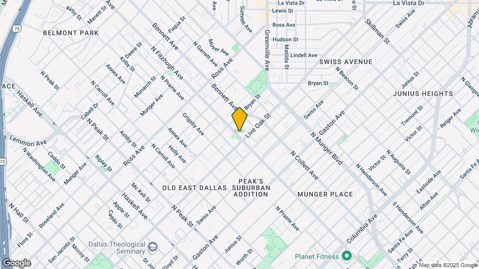 4901 Live Oak St Map and Location Details