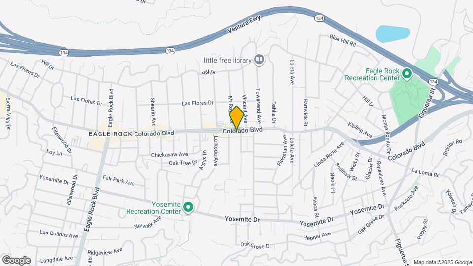 1658 Colorado Blvd Mapa y Detalles de la Ubicación