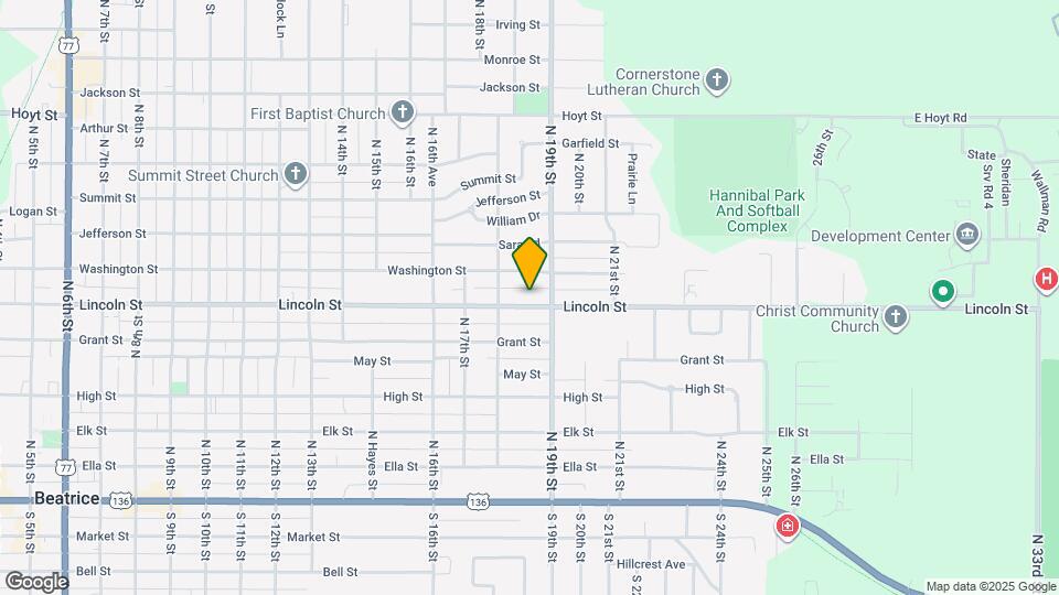 1818 Lincoln St Mapa y Detalles de la Ubicación