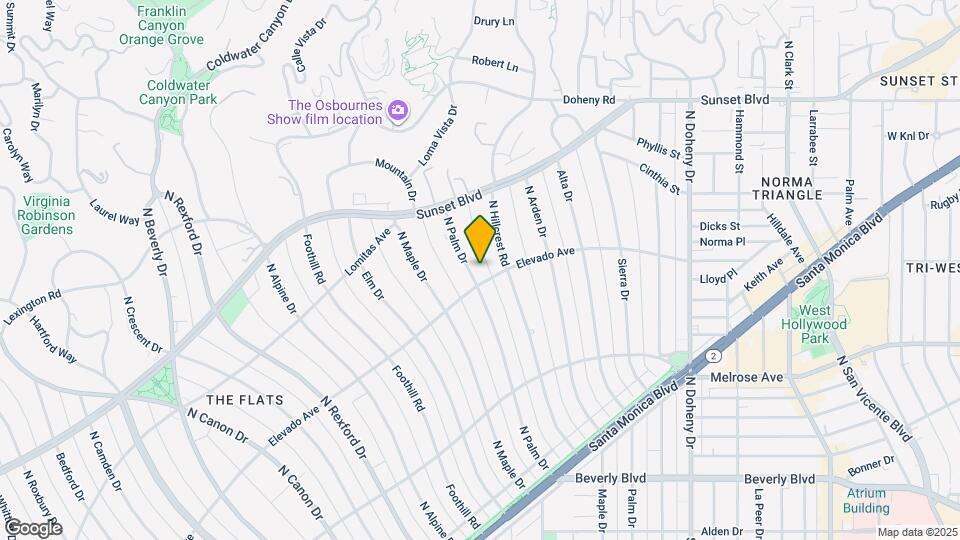 704 N Palm Dr Map and Location Details