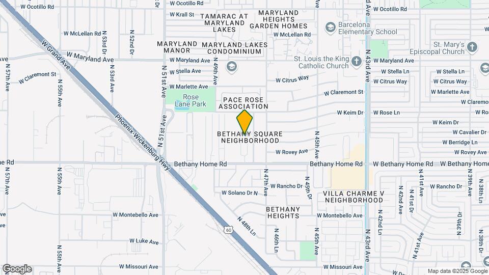 6123 N 48th Ave Map and Location Details