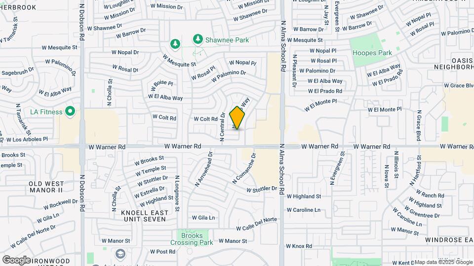 1203 W Mariposa St Map and Location Details