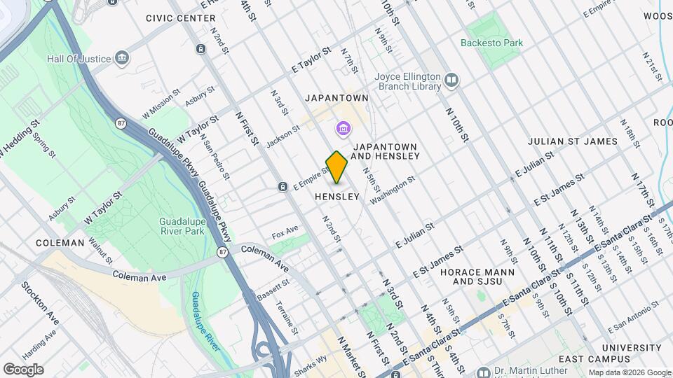460 N 3rd St Map and Location Details