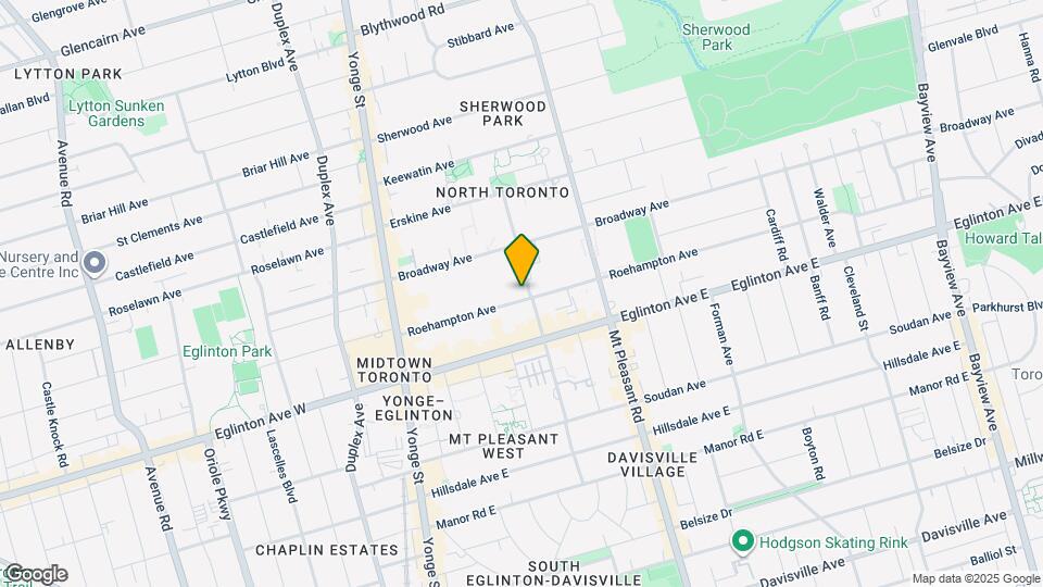 170 Roehampton Av Map and Location Details