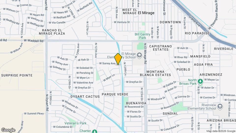 13322 N 125th Ave Mapa y Detalles de la Ubicación