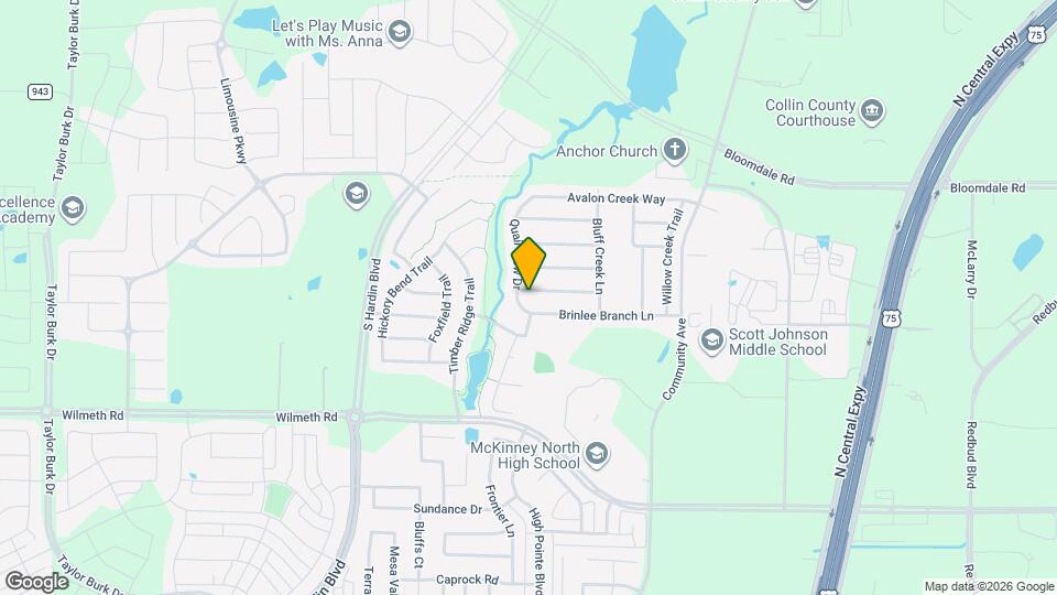 2601 Timberbrook Trail Map and Location Details