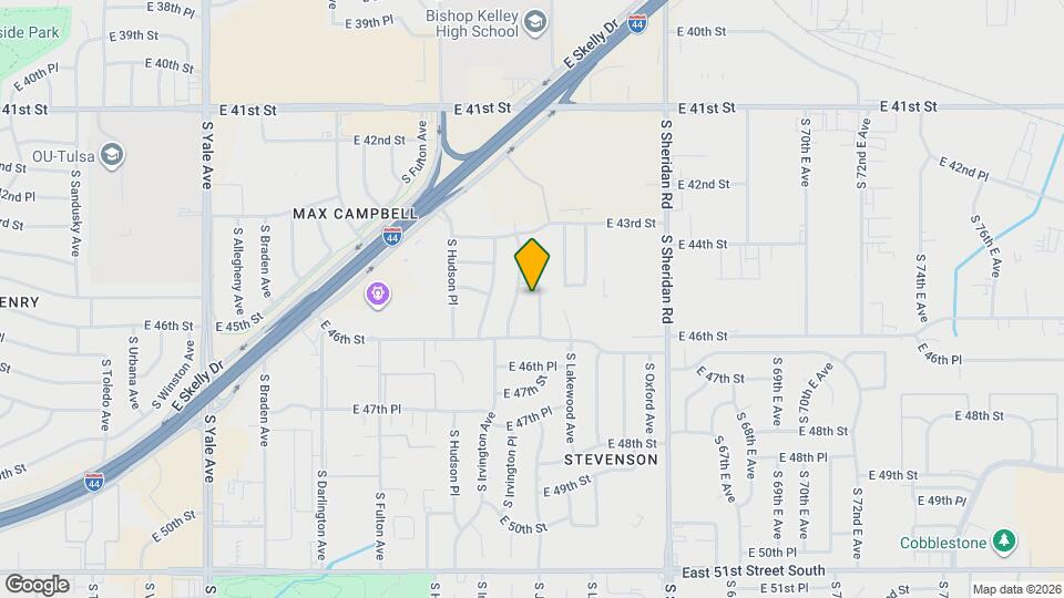 4512 S Kingston Ave Map and Location Details