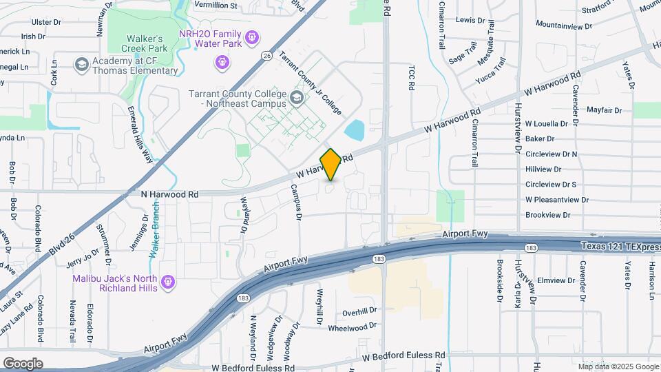 825 W Harwood Rd Map and Location Details