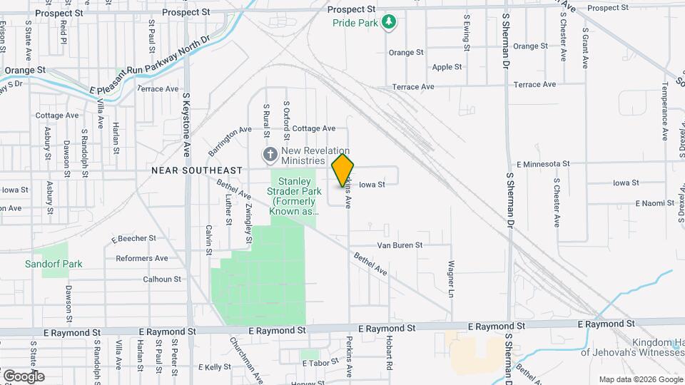 1730 Perkins Ave Map and Location Details