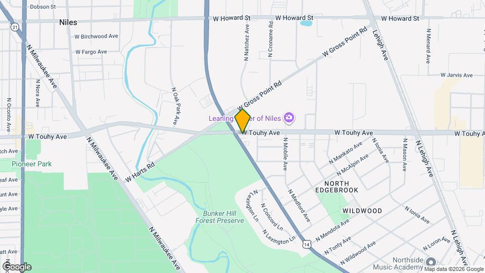 6423 W Touhy Ave Map and Location Details