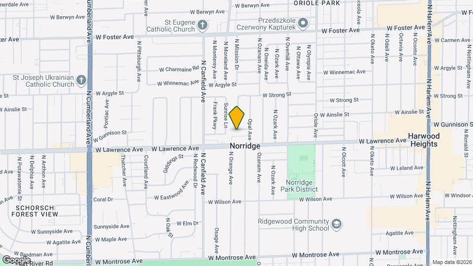 7843 W Gunnison St Map and Location Details