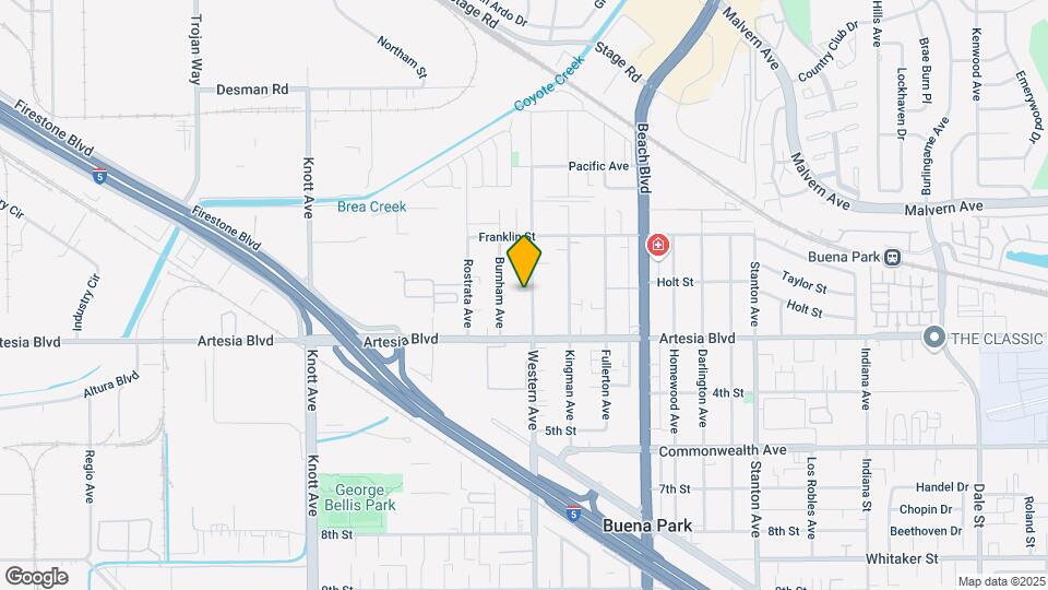 5881 Western Ave Mapa y Detalles de la Ubicación