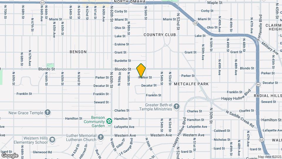 5617-5619 Parker St Map and Location Details