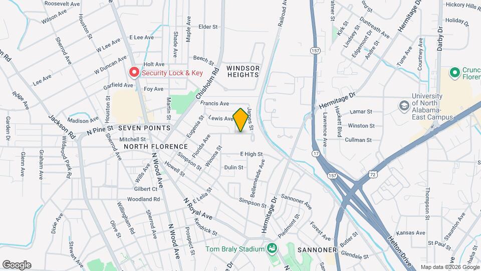 614 Florida Ave Map and Location Details