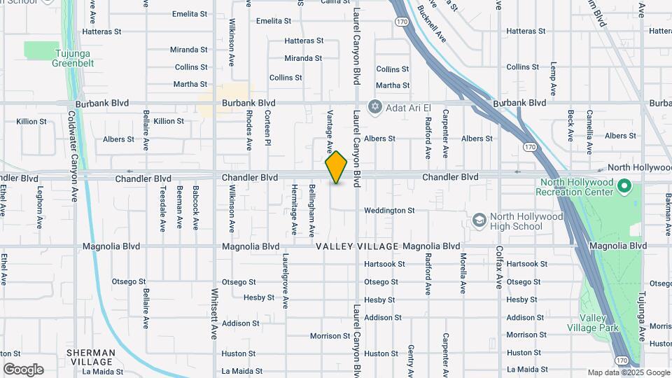 5334 Vantage Ave Map and Location Details