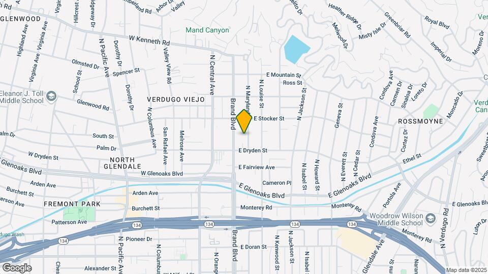 1125 N Maryland Ave Map and Location Details